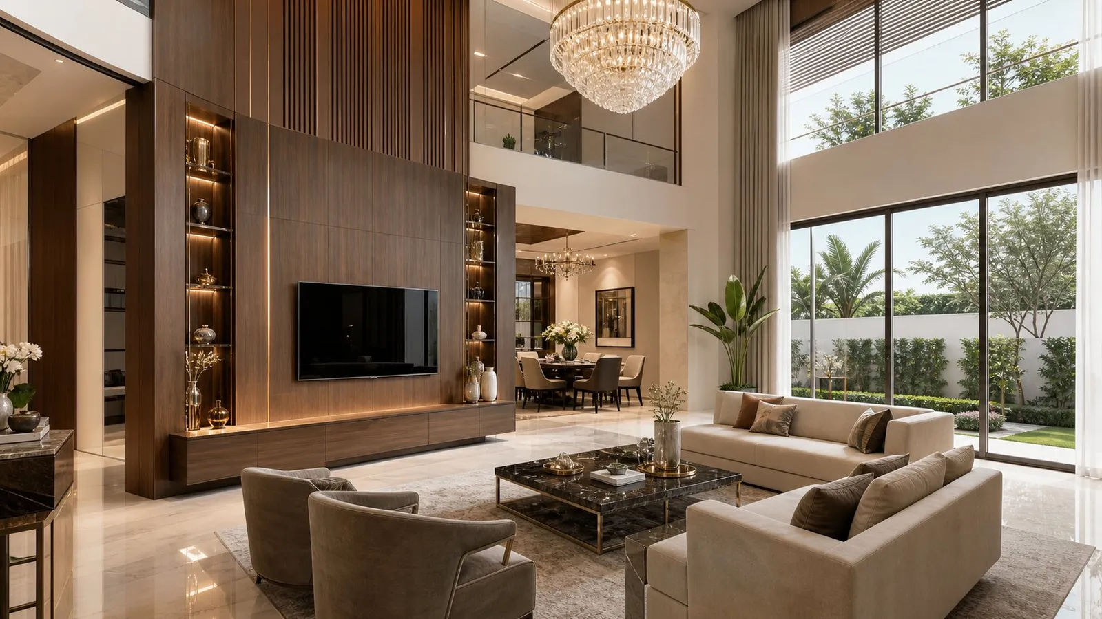 Interior concept for a Bahria Town Lahore project, illustrative