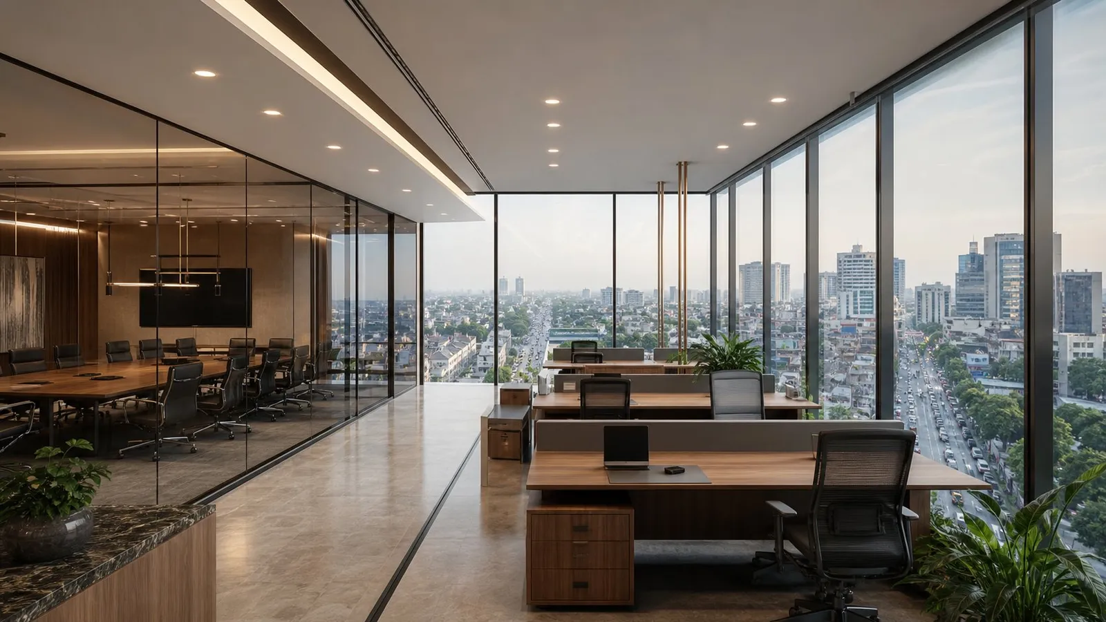 Interior concept for a Gulberg Lahore project, illustrative
