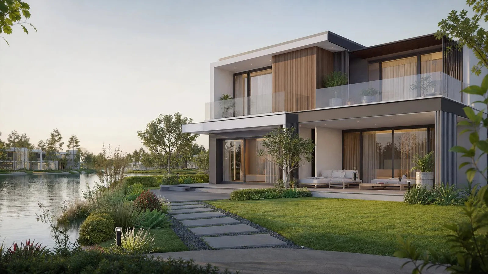 Interior concept for a Lake City Lahore project, illustrative