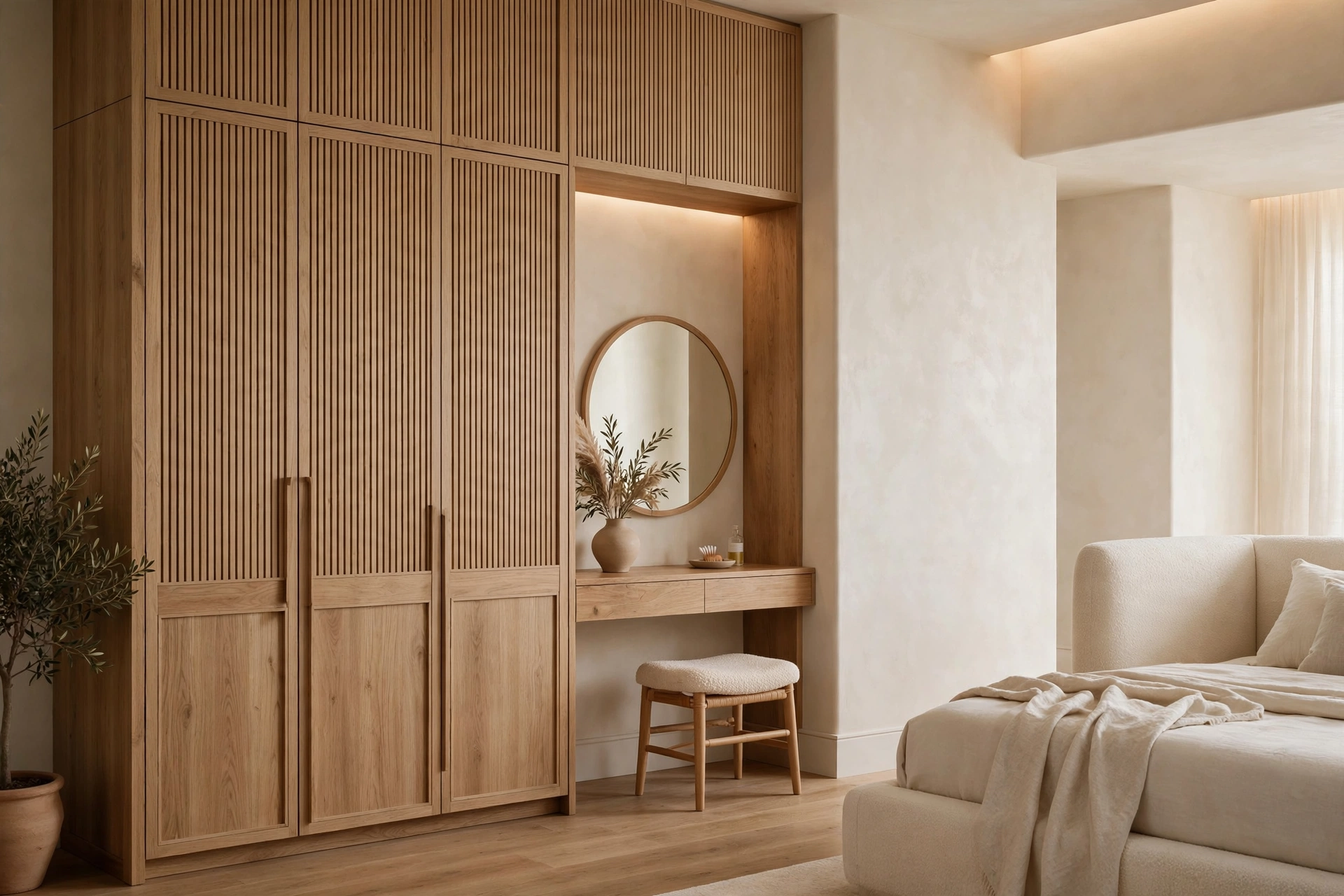 Minimal Woodex interior with custom joinery