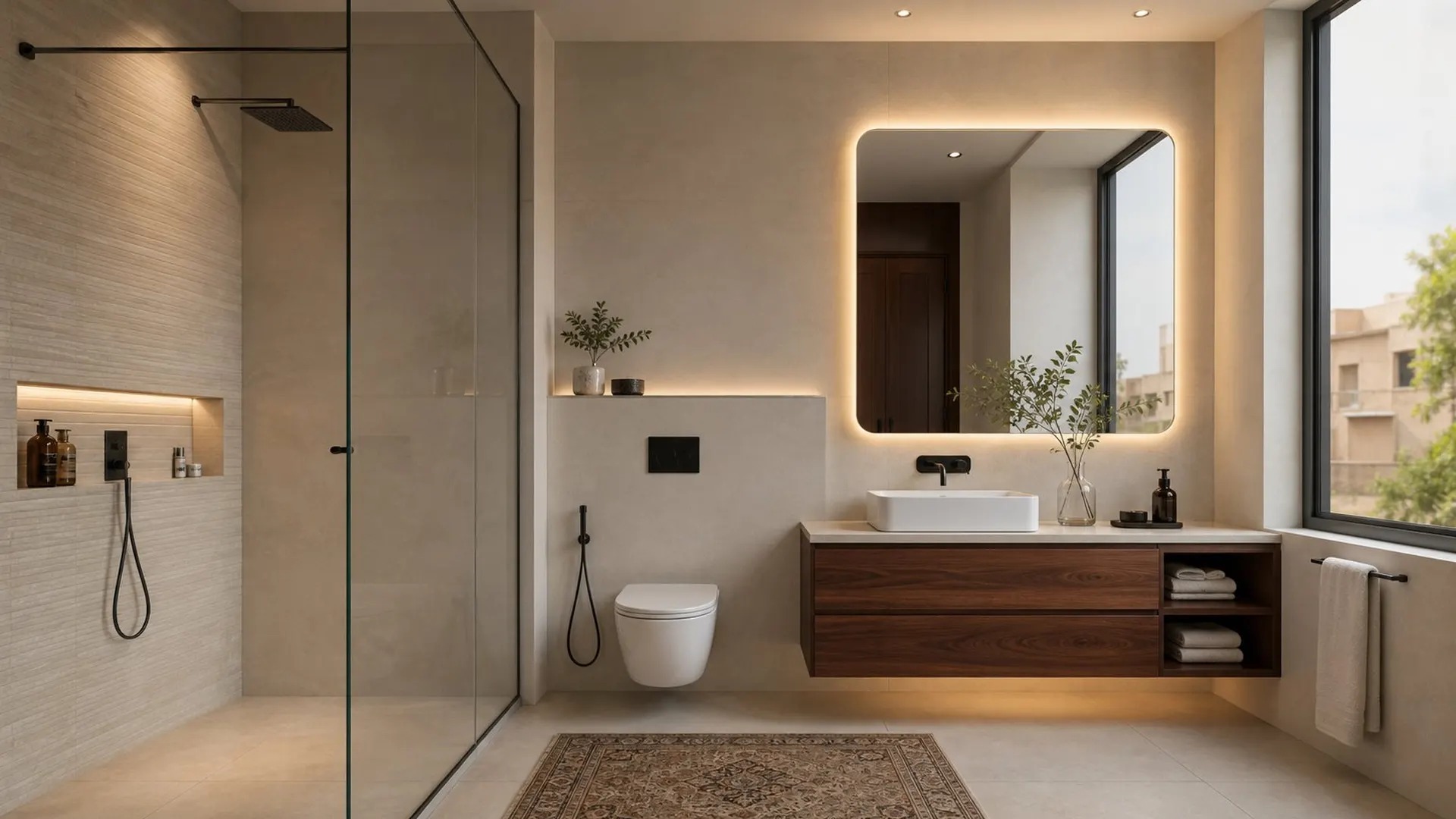 Bathroom Design detail, illustrative